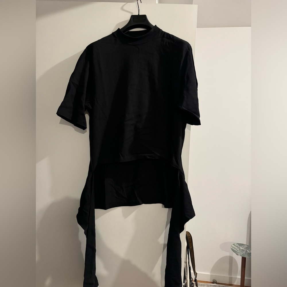 Balenciaga runway Archtype hi-low tshirt.